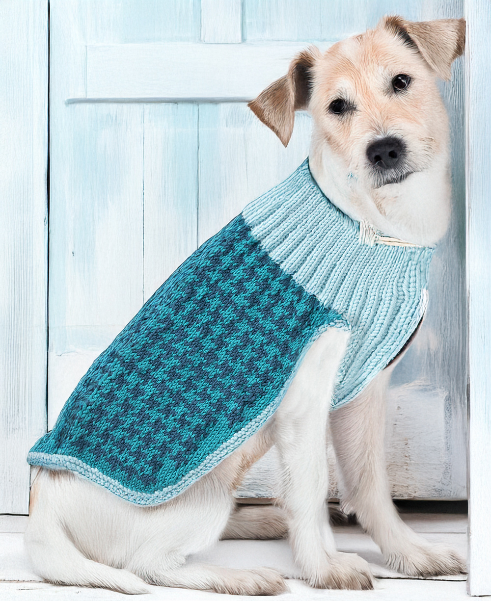 Free Dog Tooth Jacket Knitting Pattern